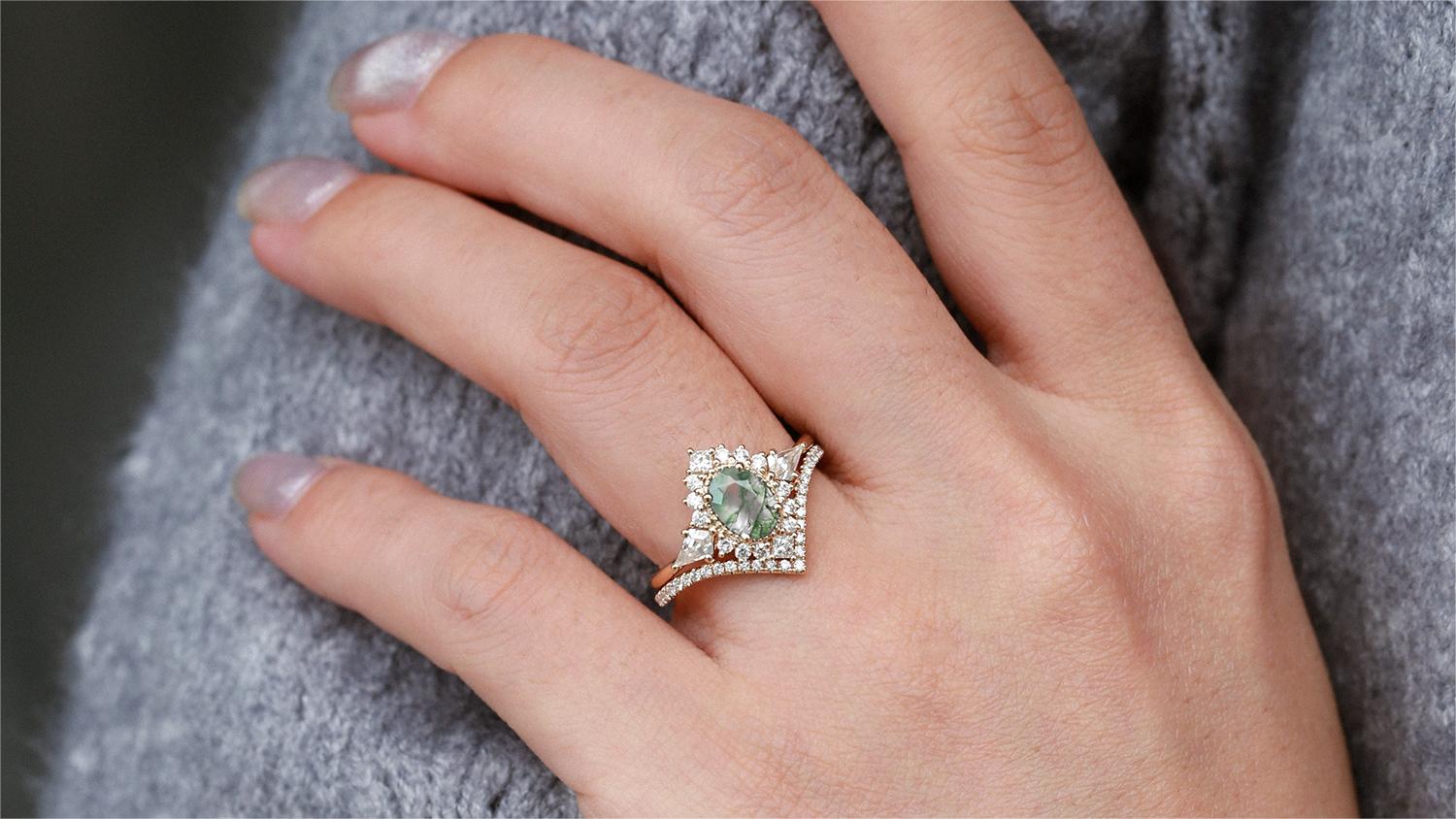 Are Moss Agate Rings the New Trend in Engagements?